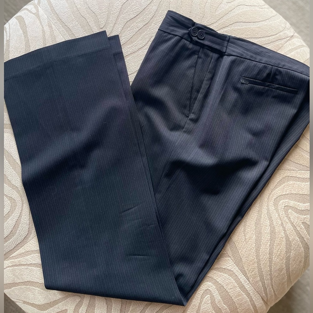 Valette Charcoal Pinstripe Trousers